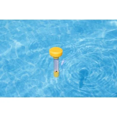 Bestway assorted floating pool thermometer w/pdq (contents:1 floating pool thermometer,assorted in 3 colors: orange, yellow, blue.)